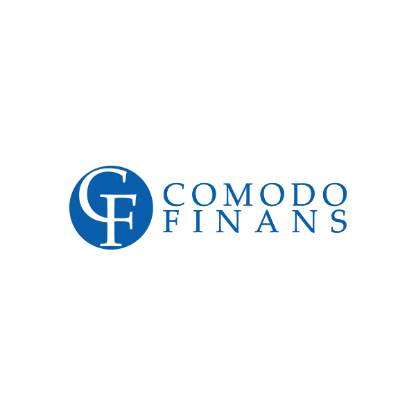 Comodo Finans - Logotype för ditt företag. Vi hjälper ditt företag att synas.